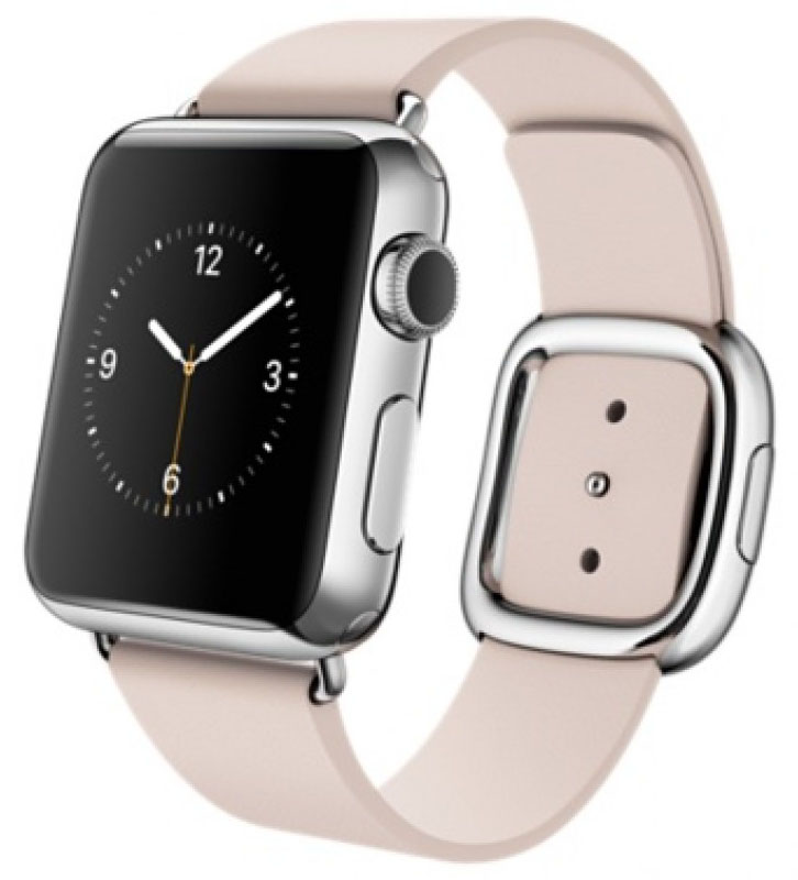 Ремешок кожаный Apple Watch 38/40мм Modern Buckle (розовый)